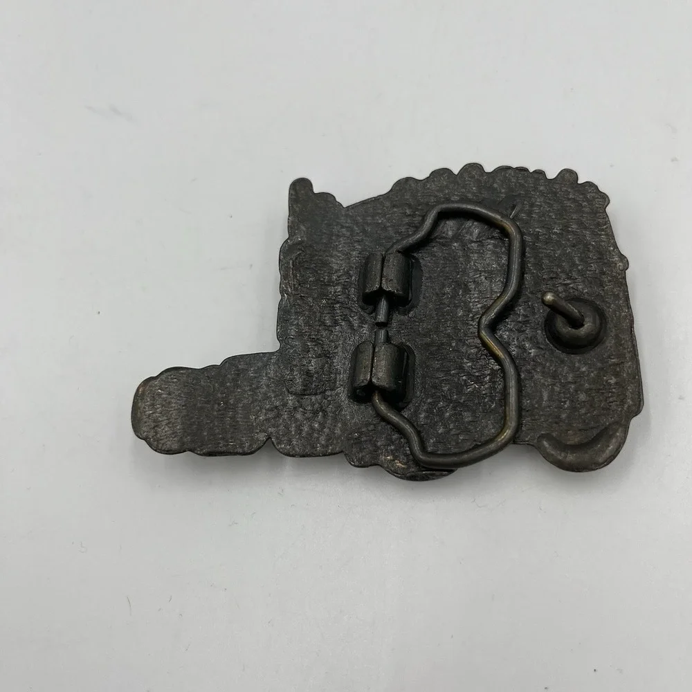 Rare Vintage SOLID BRASS Belt Buckle MAC TRUCK Semi‎